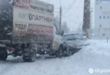 На Уфимском тракте в Стерлитамаке авария