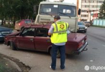 В Стерлитамаке «КАМАЗ» врезался в «семерку»