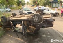 В Стерлитамаке перевернулось отечественное авто. Есть пострадавшие