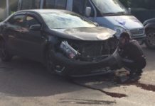 Проезд на мигающий “зеленый” в Стерлитамаке обернулся аварией