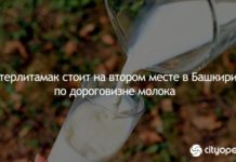 Стерлитамак стоит на втором месте в Башкирии по дороговизне молока