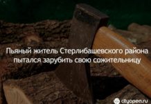 Пьяный житель Стерлибашевского района пытался зарубить свою сожительницу