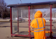 В Стерлитамаке проходит дезинфекция остановок, улиц и подъездов