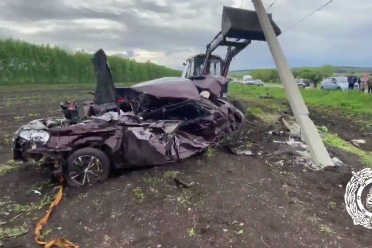 В Стерлитамакском районе авто налетело на электроопору, водитель скончался  - Стерлитамак онлайн