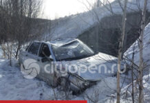 На выходных на трассе Стерлитамак-Белорецк-Магнитогорск автомобиль вылетел с дороги