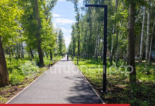 В Стерлитамаке почти завершили благоустройство аллеи по ул. Элеваторной